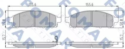Fomar Roulunds FO 933081 Колодки гальмівні Fomar Roulunds FO 933081 Колодки гальмівні