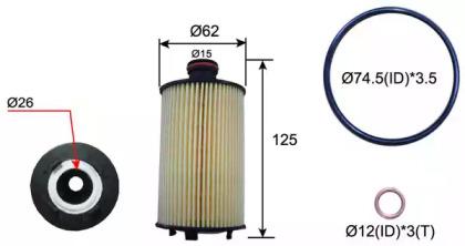 Js Asakashi OE14001 Oil filter Js Asakashi OE14001 Oil filter