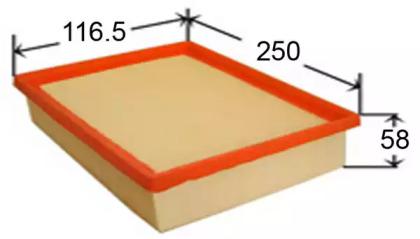 Js Asakashi A0227 Air filter Js Asakashi A0227 Air filter
