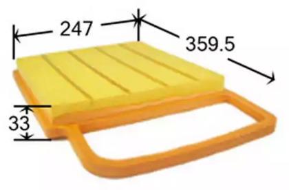 Js Asakashi A0350 Фільтр повітряний