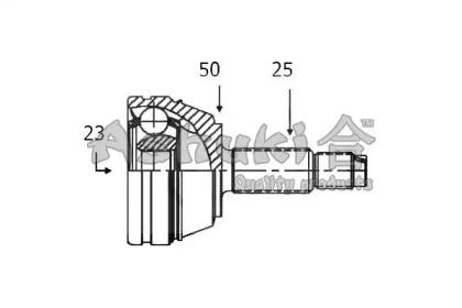 Ashuki MI-210I Шрус Ashuki MI-210I Шрус