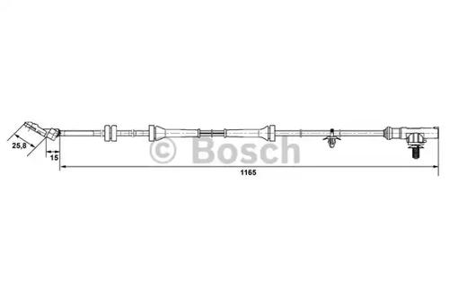 Bosch 0 265 007 537 ABS sensor Bosch 0 265 007 537 ABS sensor
