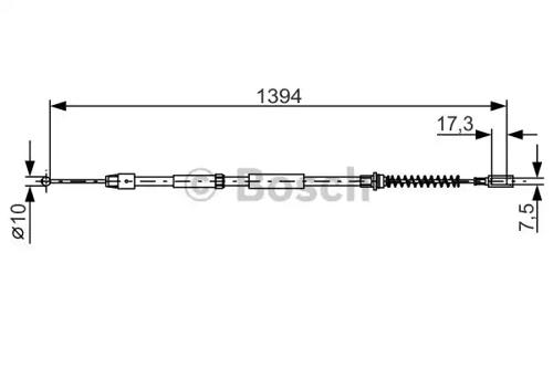 Bosch 1 987 482 033 Brake cable
