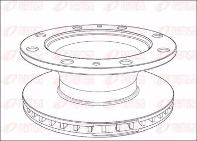 Remsa NCA1014.20 Brake disc