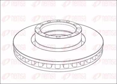 Remsa NCA1015.20 Диск гальмівний
