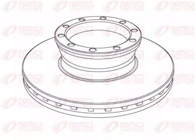 Remsa NCA1041.20 Brake disc