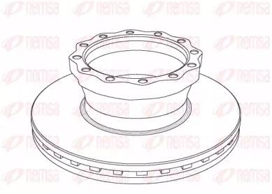 Remsa NCA1043.20 Brake disc