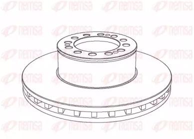 Remsa NCA1046.20 Brake disc