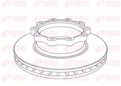 Remsa NCA1047.20 Диск гальмівний Remsa NCA1047.20 Диск гальмівний