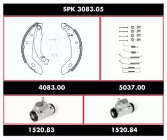 Remsa SPK 3083.05 Комплект колодок циліндрів і пружин барабанного гальма Remsa SPK 3083.05 Комплект колодок циліндрів і пружин барабанного гальма