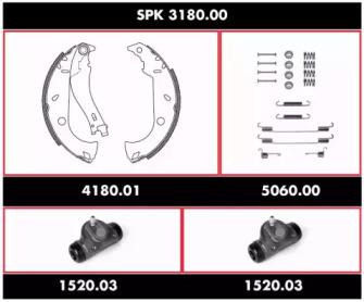 Remsa SPK 3180.00 Комплект колодок циліндрів і пружин барабанного гальма
