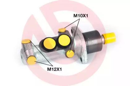 Brembo M 68 075 Циліндр головний гальмівний Brembo M 68 075 Циліндр головний гальмівний