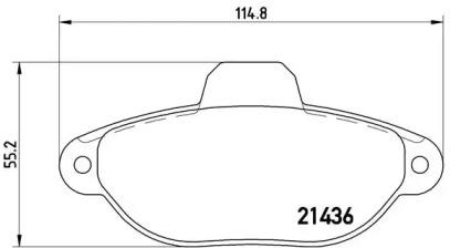 Brembo P 23 096 Колодки гальмівні Brembo P 23 096 Колодки гальмівні
