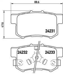 Brembo P 28 051 Brake pads Brembo P 28 051 Brake pads