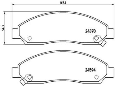 Brembo P 34 005 Brake pads