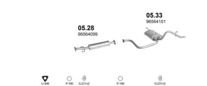 Polmostrow 00080 Глушник вихлопних газів кінцевий Polmostrow 00080 Глушник вихлопних газів кінцевий