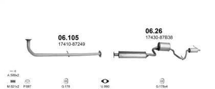 Polmostrow 00175 Schalldaempfer Polmostrow 00175 Schalldaempfer