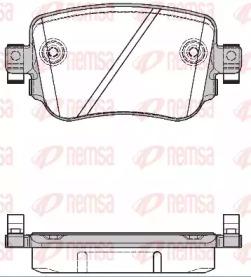 Kawe 1549 08 Колодки гальмівні
