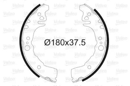 Valeo 564002 Колодки гальмівні