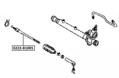 Akitaka 0222B10RS End assy steering rack