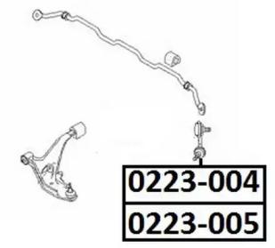 Akitaka 0223004 Тяга стабілізатора підвіски
