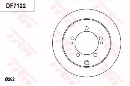 TRW DF7122 Brake disc TRW DF7122 Brake disc
