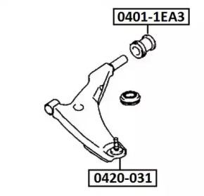 Akitaka 0420031 Joint assy suspension