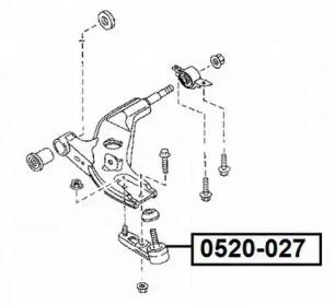 Akitaka 0520027 Joint assy suspension