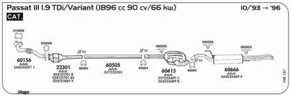 Sigam 022009 Прокладка трубы выхлопного газа