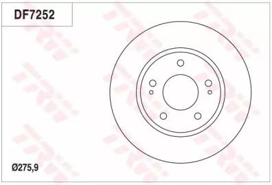 TRW DF7252 Диск гальмівний TRW DF7252 Диск гальмівний