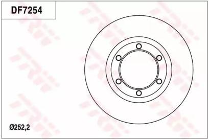 TRW DF7254 Диск гальмівний TRW DF7254 Диск гальмівний