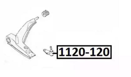 Akitaka 1120120 Опора кульова важеля