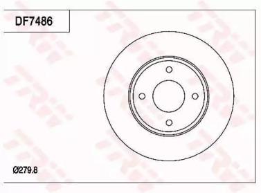 TRW DF7486 Диск гальмівний