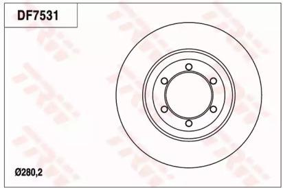 TRW DF7531 Диск гальмівний TRW DF7531 Диск гальмівний