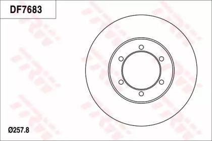 TRW DF7683 Brake disc TRW DF7683 Brake disc