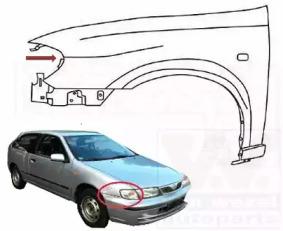 Van Wezel 3319656 Крыло