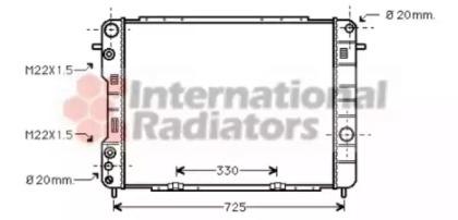 Van Wezel 37002249 Радиатор охлаждения двигателя