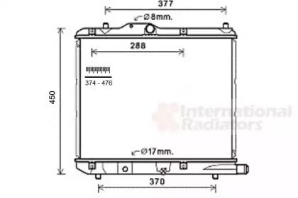 Van Wezel 37002590 Радіатор охолодження двигуна