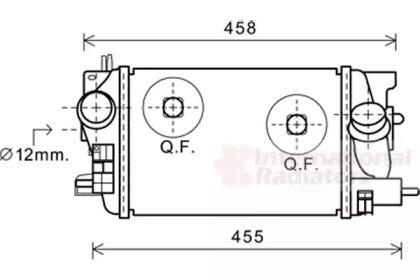 Van Wezel 37004575 Радіатор інтеркулера