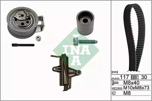 Ina 530 0340 10 Ремінь ГРМ комплект Ina 530 0340 10 Ремінь ГРМ комплект