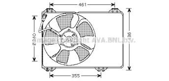 Prasco SZ7506 Fan and motor assy Prasco SZ7506 Fan and motor assy