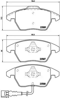 Brembo P 85 075 Brake pads