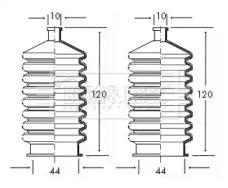 Borg & Beck BSG3015 Пильник рульової рейки