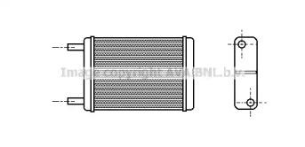 Prasco TO6182 Радіатор обігрівача салону Prasco TO6182 Радіатор обігрівача салону