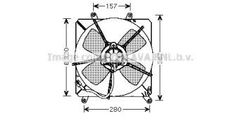 Prasco TO7509 Fan and motor assy