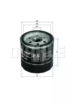 Mahle Original OC 21 Oil filter Mahle Original OC 21 Oil filter