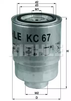 Mahle Original KC 67 Фильтр топливный