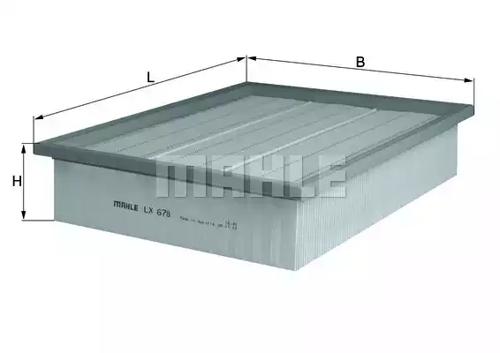 Mahle Original LX678 Фільтр повітряний Mahle Original LX678 Фільтр повітряний
