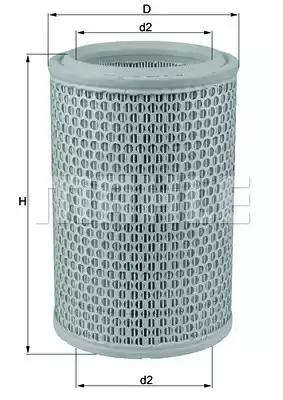 Mahle Original LX 660 Фільтр повітряний Mahle Original LX 660 Фільтр повітряний