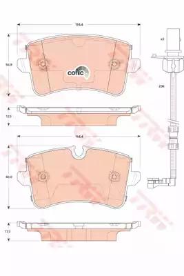 TRW GDB1867 Brake pads